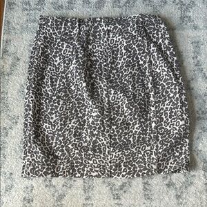 Free People Black and Gray Ruched Bubble Mini Skirt